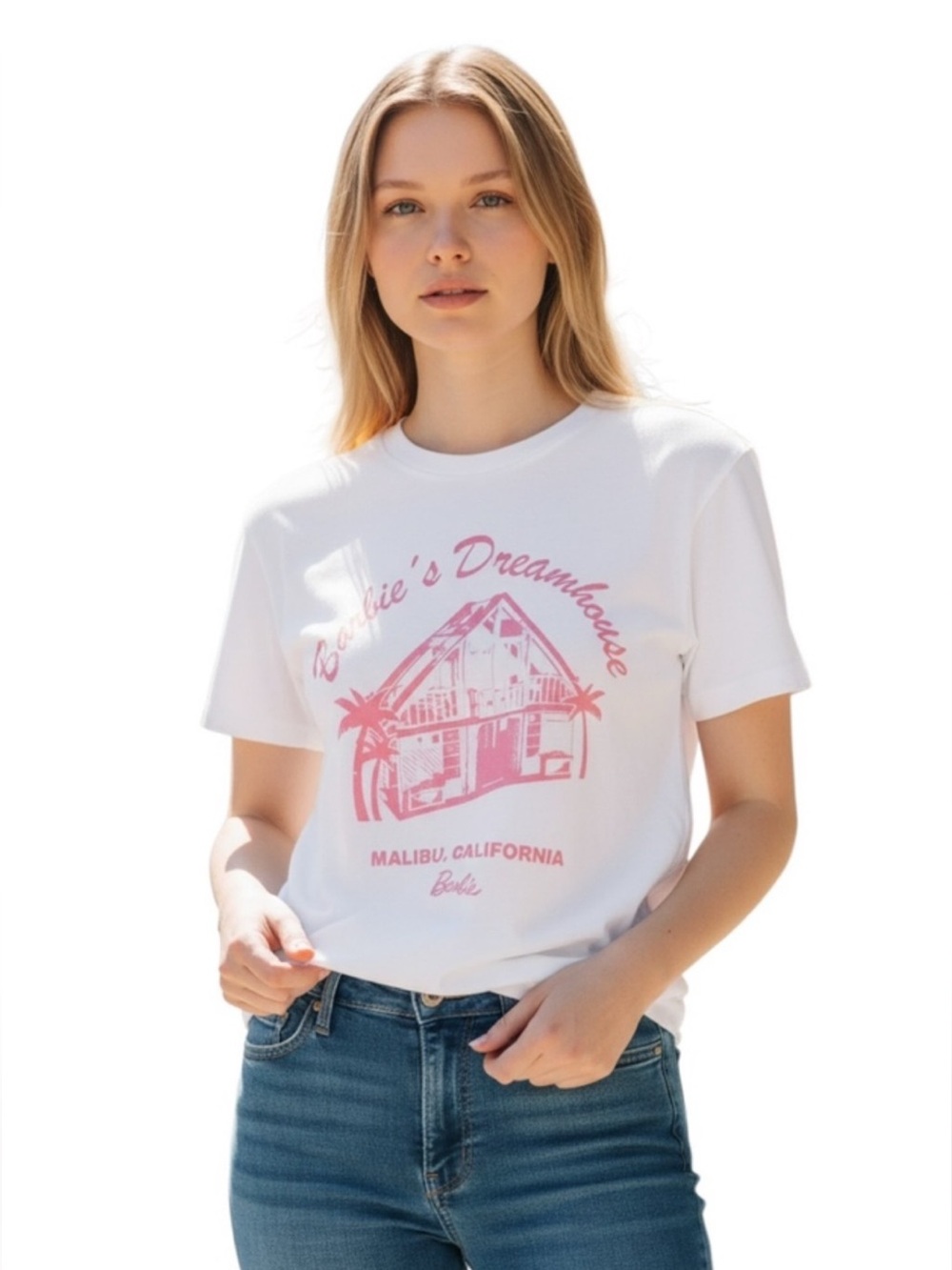 Barbie Dreamhouse Malibu California Graphic Tee Size Large NWT - Picture 10 of 10